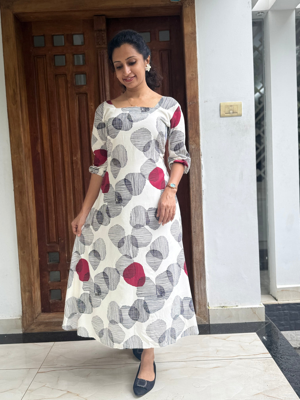 Cotton Aline kurti with lining