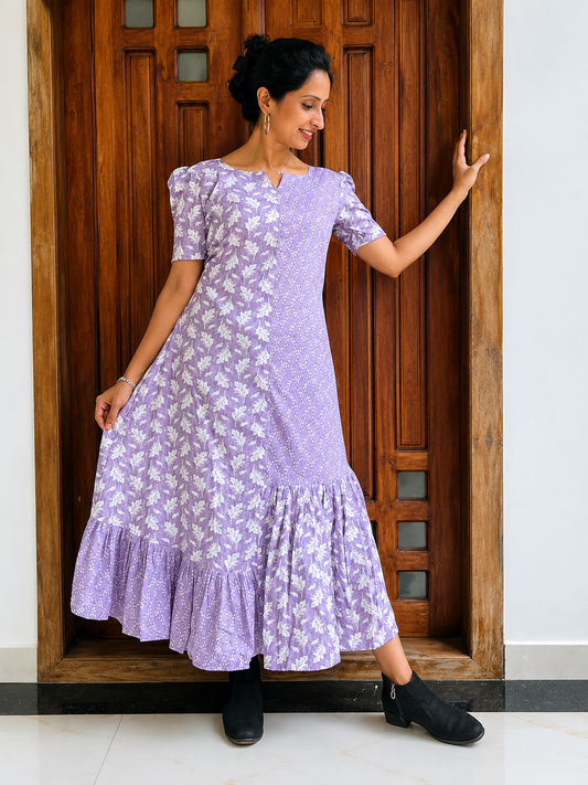 Printed Cotton Frock Style Kurti