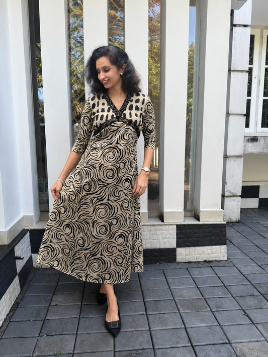 Printed Cotton A-Line Kurti